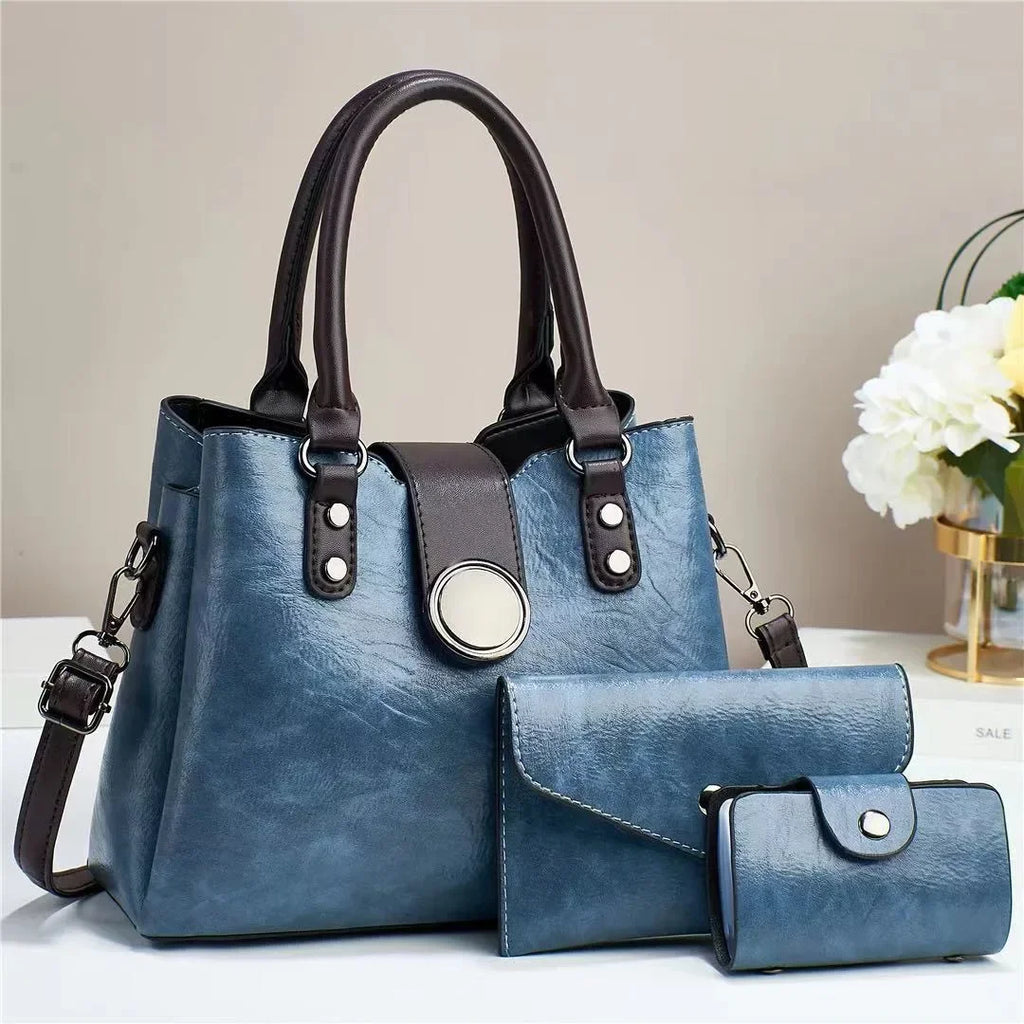 Vintage and Chic Handbag with Crossbody and Tote Bag Options for Women
