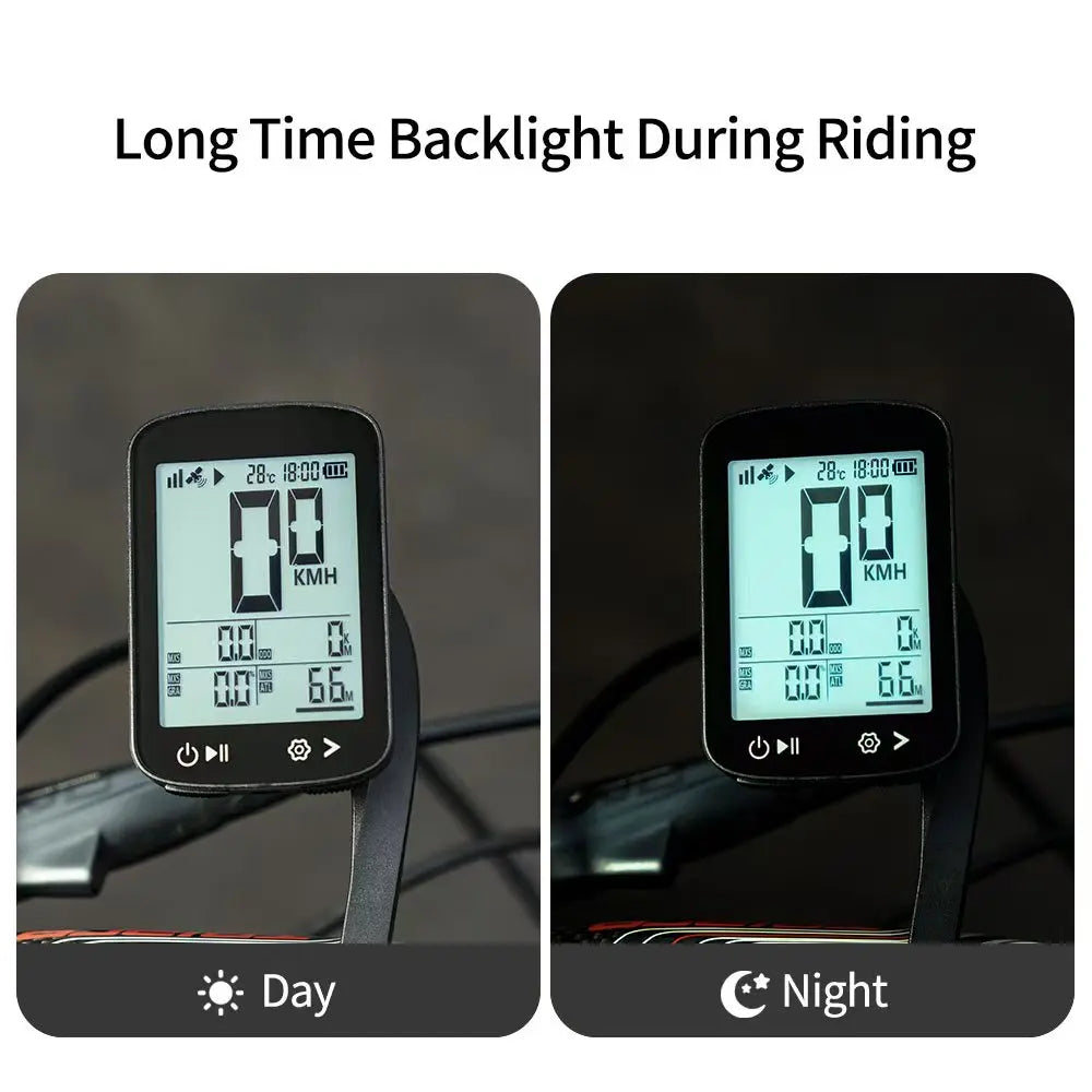 BIKEVEE Ciclocomputador inalámbrico con GPS recargable, resistente al agua, USB-C, velocímetro y odómetro para bicicleta, cronómetro con retroiluminación automática, altitud, pendiente, velocidad y kilometraje, accesorios para ciclismo