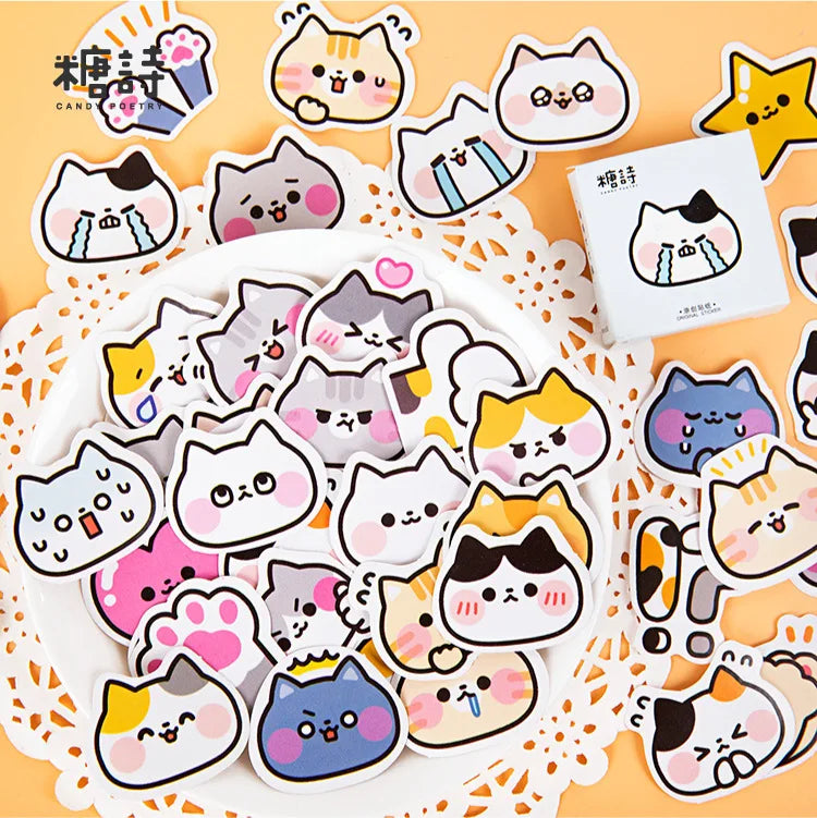 46pcs Halloween Sticker Pack DIY Material Decorative Stationery Album Diary Cup Notebook Mobile Phone Scrapbook