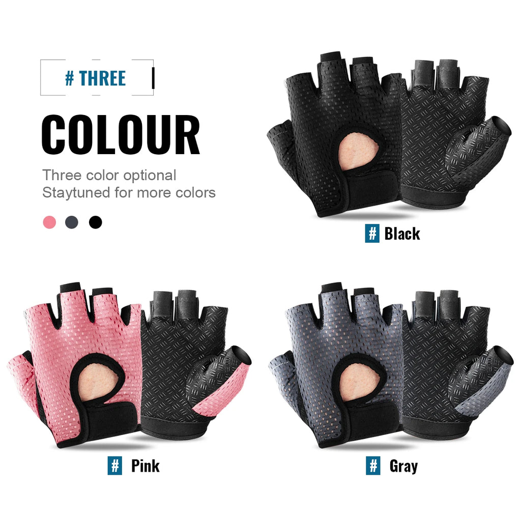 Women’s Half-Finger Fitness and Cycling Gloves