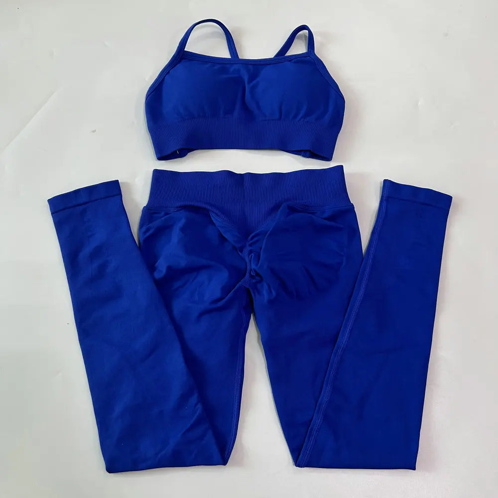 Ensemble yoga femme, haut et short