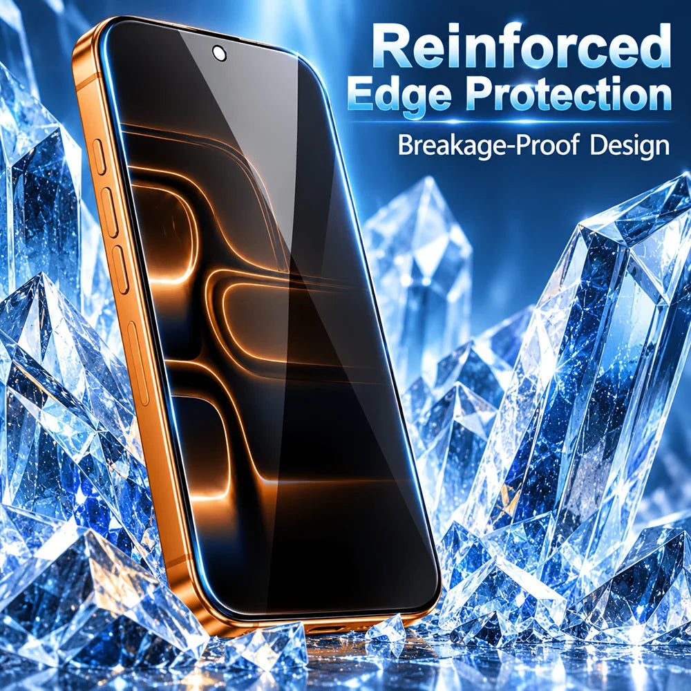 3PCS Automatic Dust Removal Privacy Screen Protector for iPhone 18 Pro Max / 18 Pro / 17 Pro Max Anti-Spy Protective Film iPhone 17 Pro 16 15 Pro Max Full Cover Tempered Glass