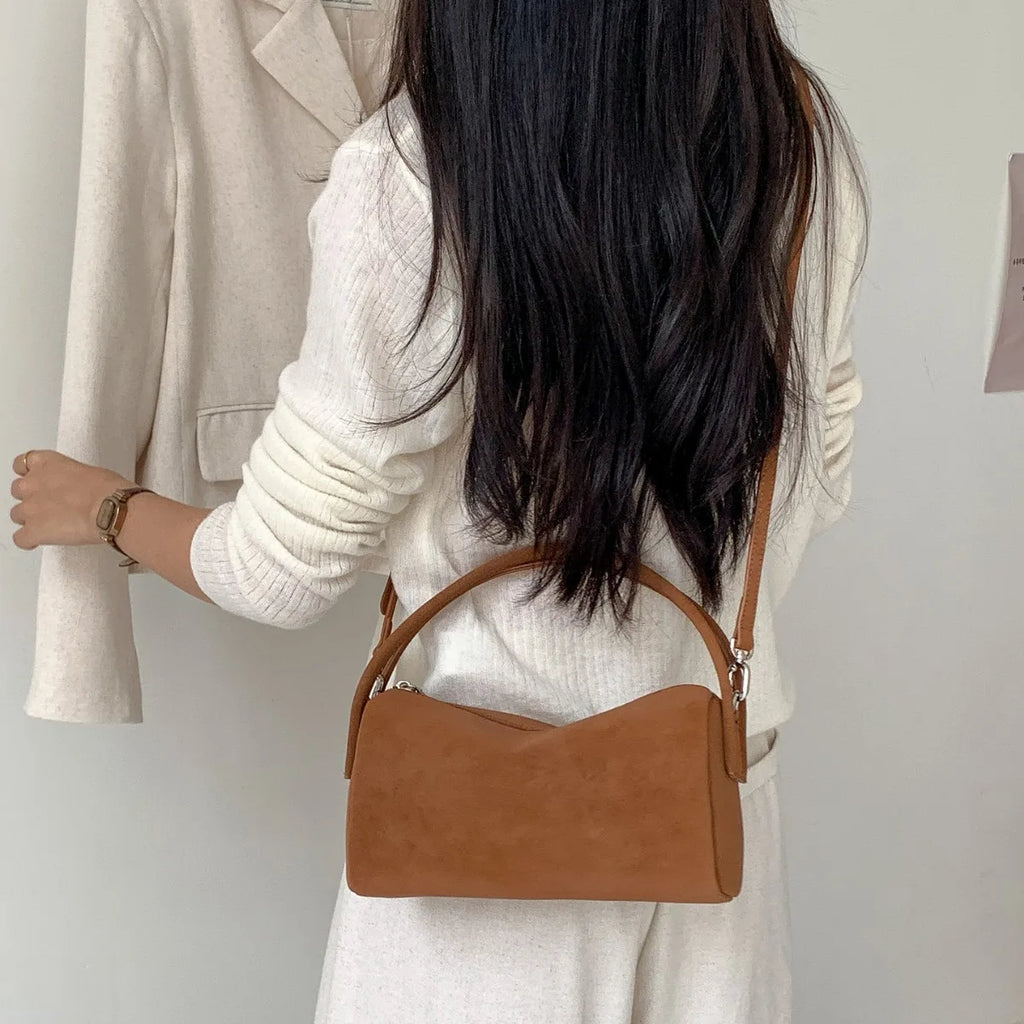 Suede Leather Crossbody Tote Bags for Women Fashion Korean Female Shoulder Cell Phone Bag Brand Designer Ladies Luxury Handbags