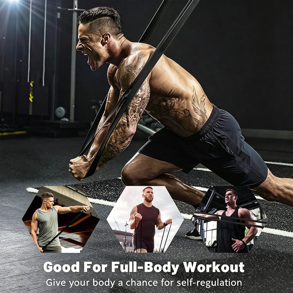 Resistance Band Set for Strength Training and Pull-Up Assistance