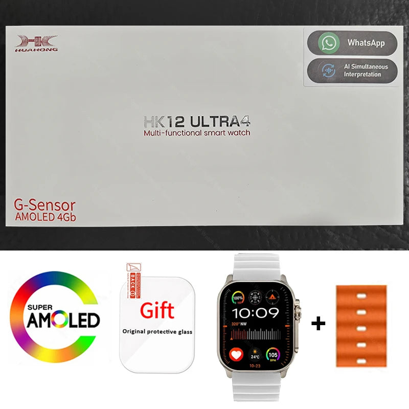 Smartwatch HK12 Ultra 4 con display AMOLED