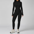 Tuta intera sportiva donna con maniche lunghe e zip