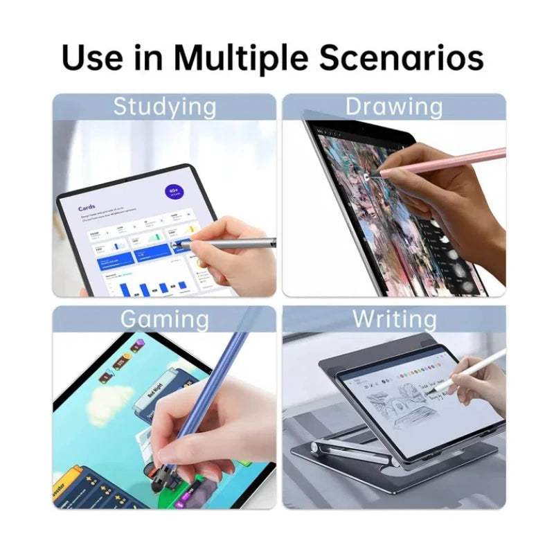 2-in-1 Stylus Pen High Sensitivity Disc Tip Rubber Tip Touch Pencil Suitable for Apple iPhone iPad Android Samsung Tablet Phone