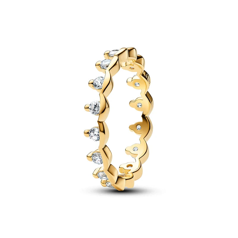 2026 New 925 Silver Women's Lips Colorful Crown Love Star Ring Fashion DIY Jewelry Gift