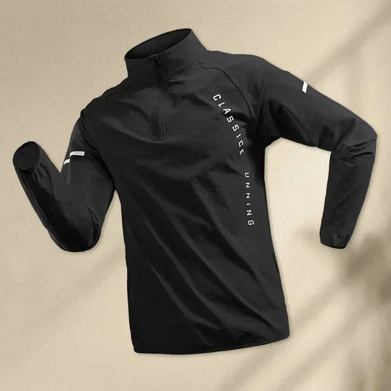 Men's Running Jackets Gym Zipper Hooded Sport Jacket Jogging Training Fitness Sweatshirt Casual Running Sportswear
