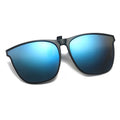 Lunettes de soleil polarisées à clip pour homme, lunettes de conduite UV400, anti-reflets, vintage carrées