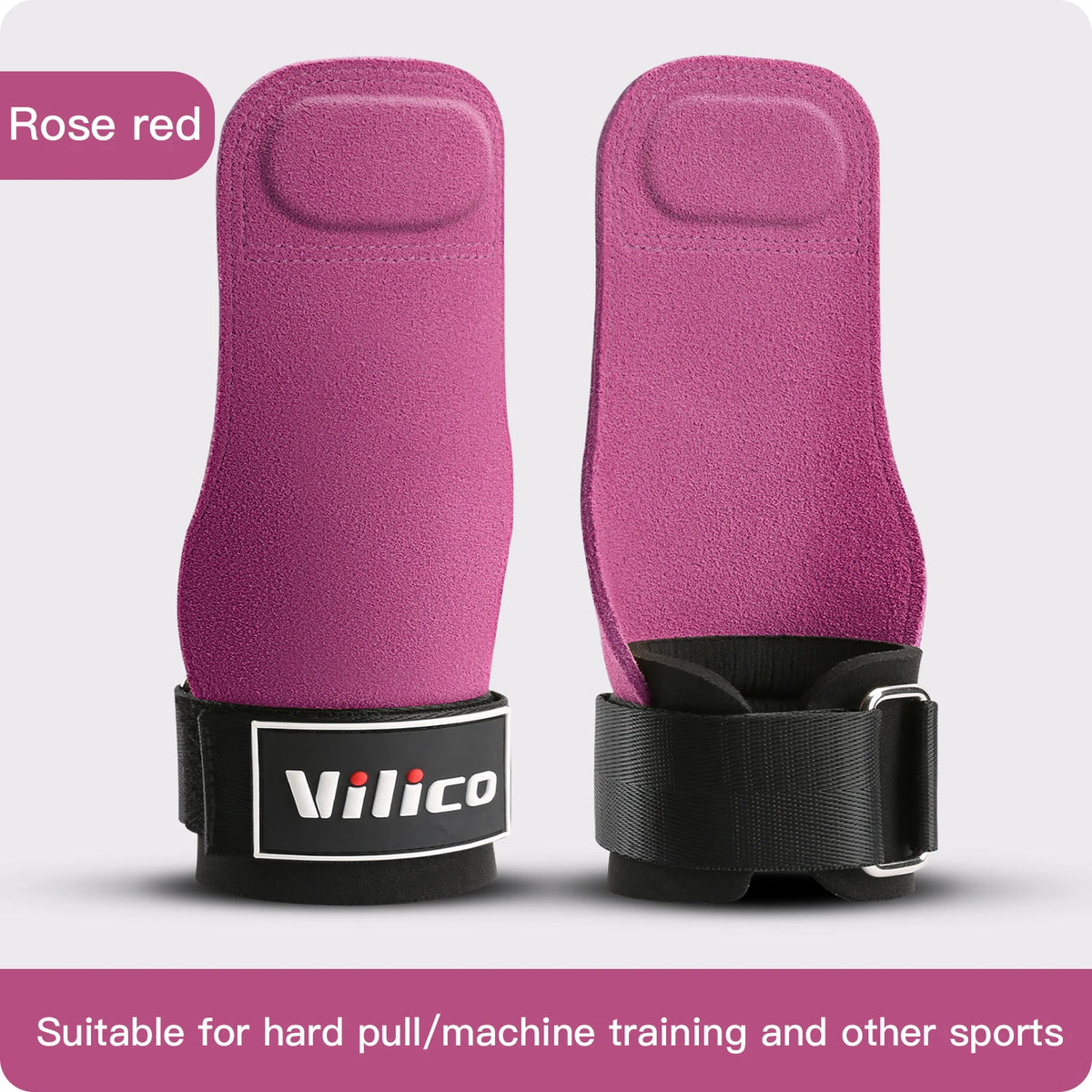Cowhide Leather Gym Grips for Lifting and Pull-Ups