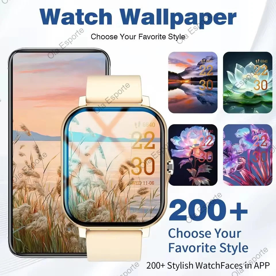Smartwatch da 1,83″ con chiamate Bluetooth e notifiche