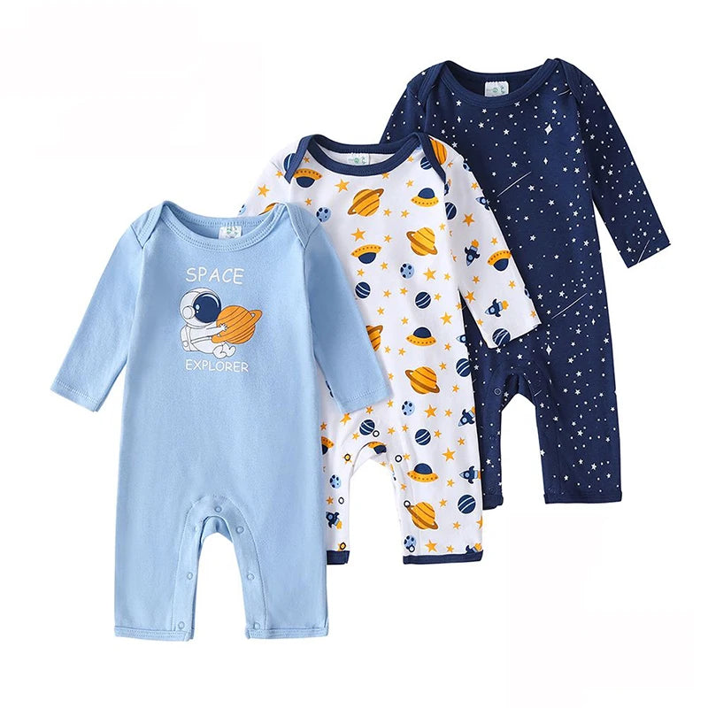 Set da 3 tutine neonato a maniche lunghe