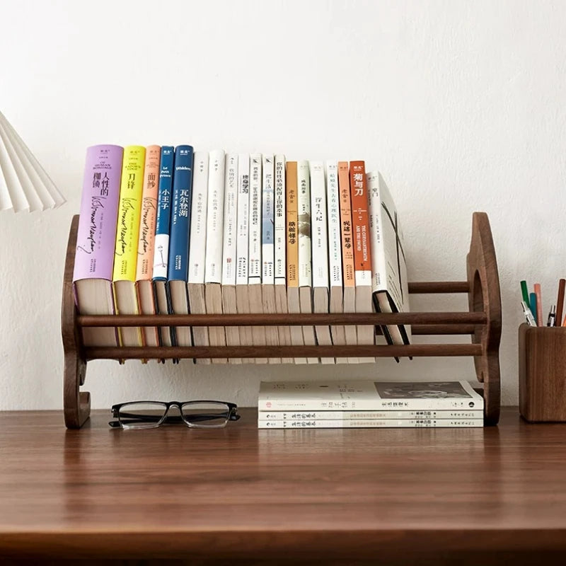 Wooden Desktop Book Stand and Bookend