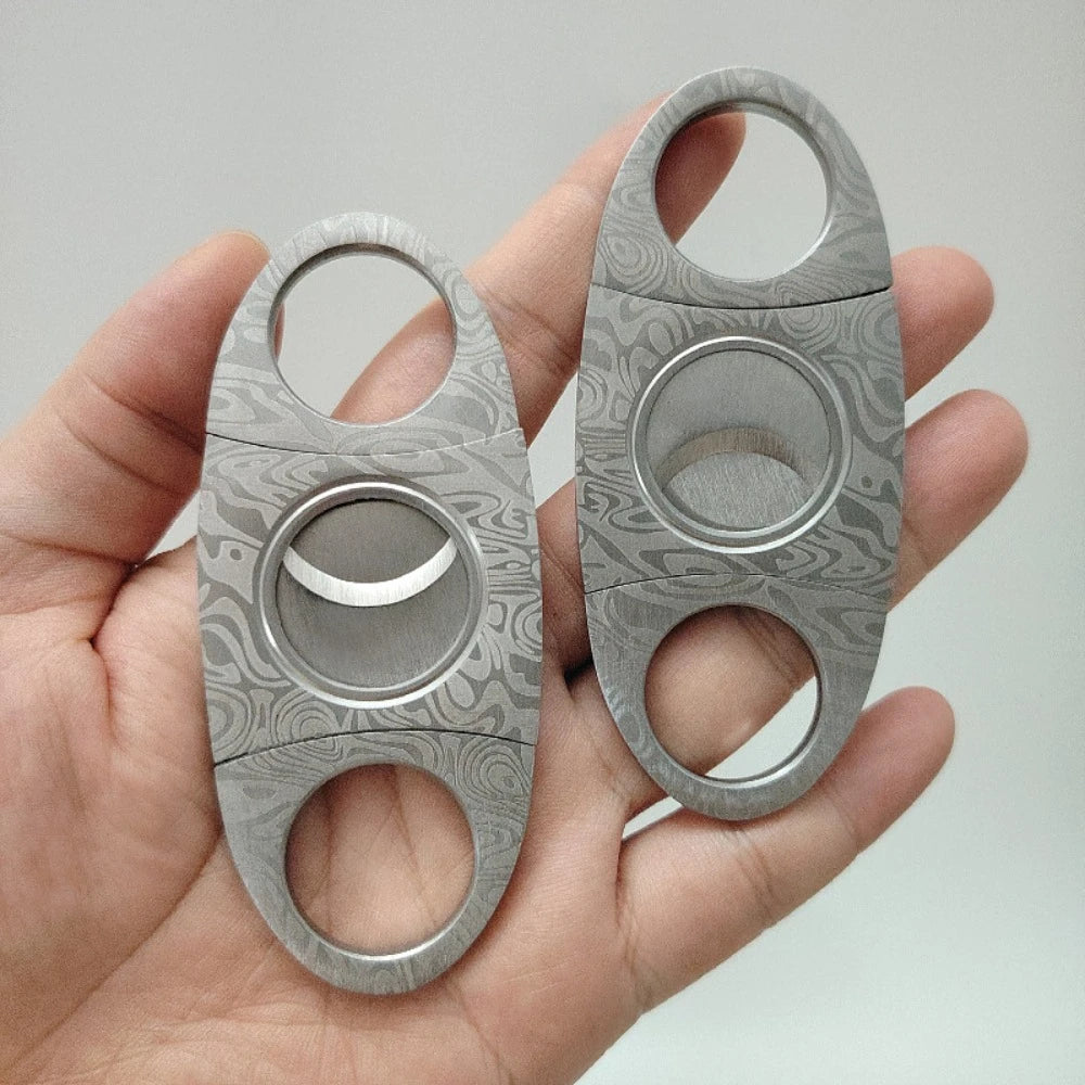 Klassischer Zigarrenschneider aus Edelstahl, scharfes manuelles Werkzeug, Premium-Rauchzubehör, ideales Weihnachtsgeschenk für Männer