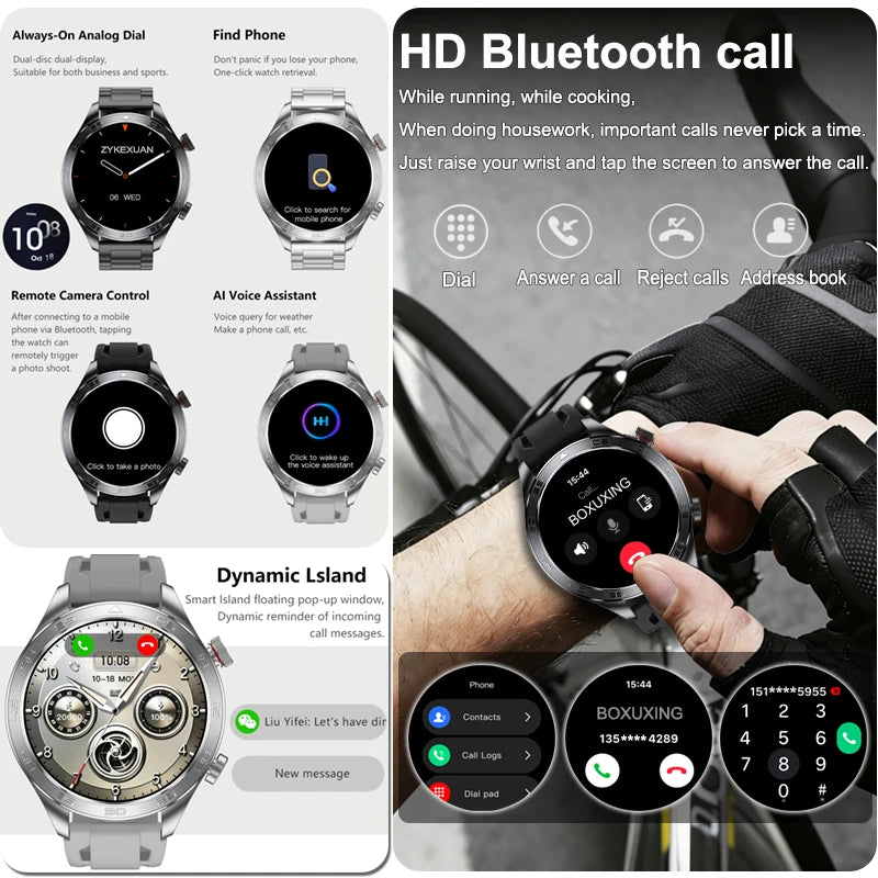 Smartwatch sportivo AMOLED da 1,7″ con chiamate Bluetooth