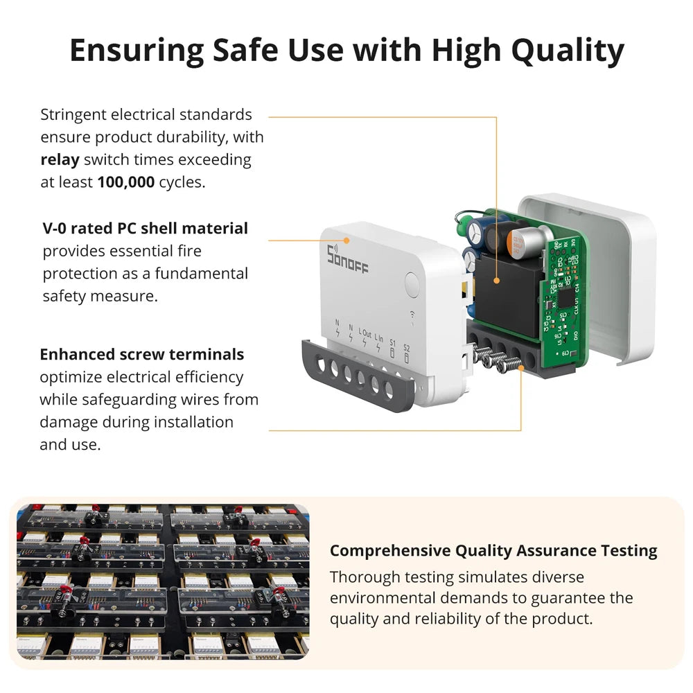 SONOFF ZBMINIR2 Extreme Zigbee Smart Switch Detach Relay External Switch Remote Control via EWeLink Support ZBBridge-U Gateway