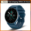 Smartwatch rotondo con notifiche Bluetooth e funzioni fitness