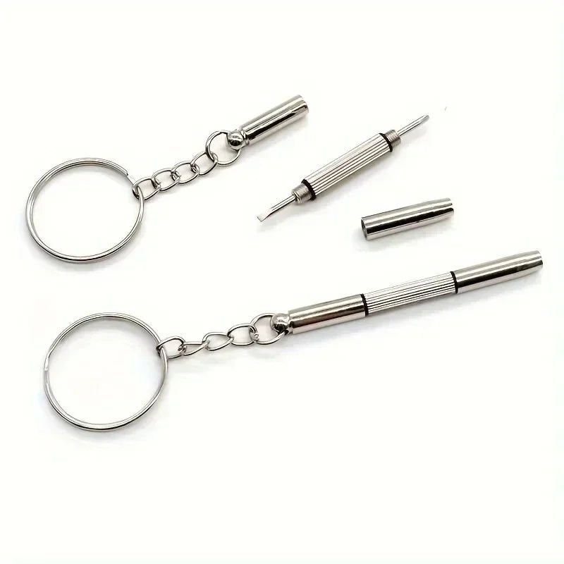 Glasses Screwdriver Eyeglass Screwdriver Watch Repair Kit with Keychain Portable Hand Tools Precision Screwdriver Tools