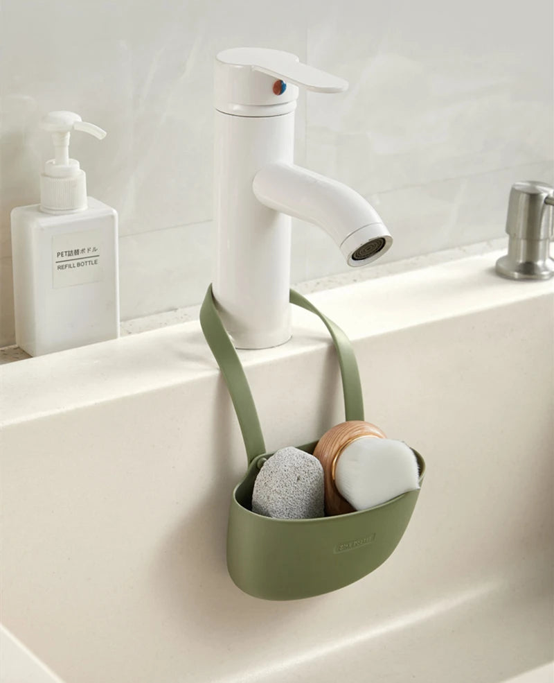 Soporte de silicona para esponjas de cocina, organizador de baño para jabón, cesta de drenaje, rejilla de secado y accesorios de almacenamiento