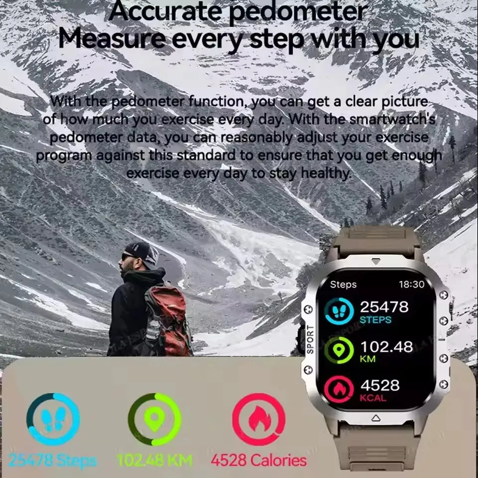 AMOLED Outdoor Smartwatch with Bluetooth Calling