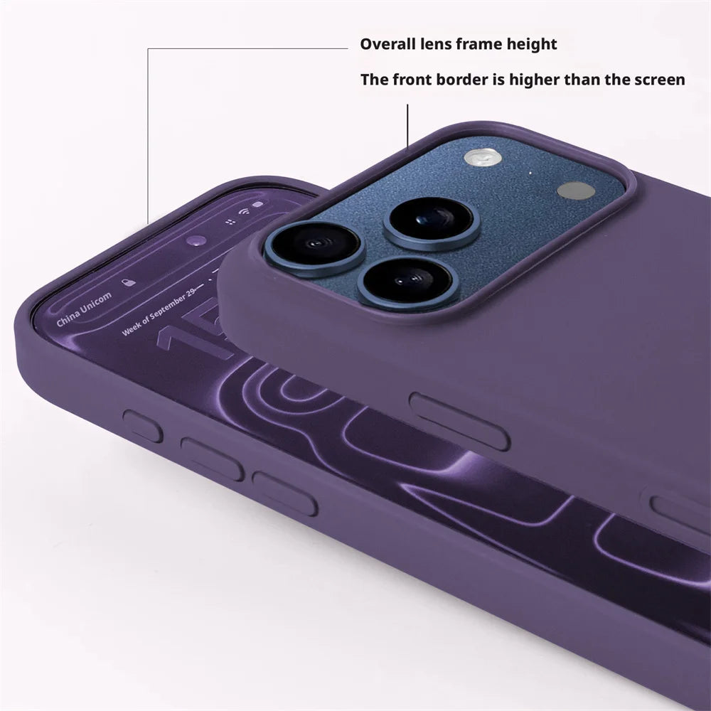 Original MagSafe Soft Silicone Phone Case for iPhone 18 17 16 15 Pro Max Wireless Charge Logo Cover with Packaging Protector Box