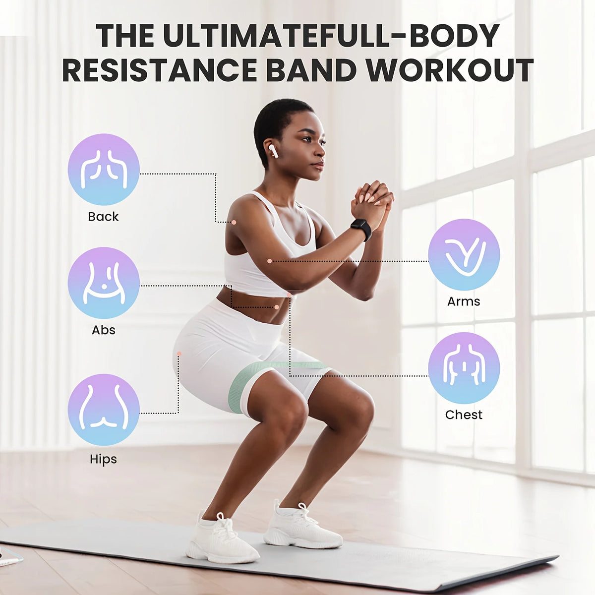 Bandas de resistencia con pesas, adecuadas para fortalecer el core, practicar pilates y yoga y realizar entrenamientos de cuerpo completo, kit de fitness portátil, la mejor opción para estudios de yoga y entrenamientos en el gimnasio