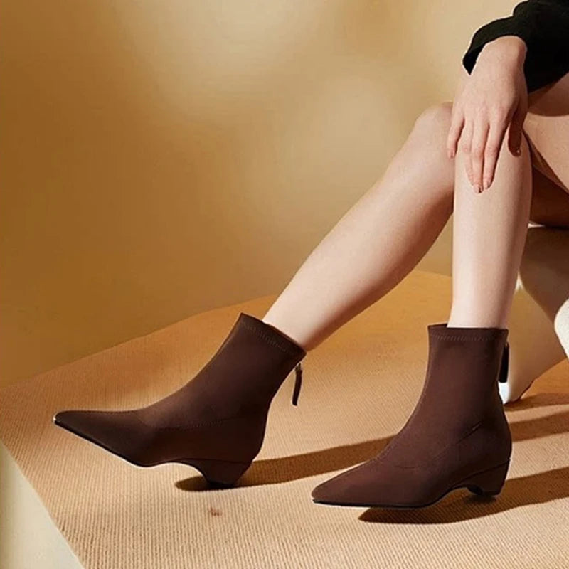 Stivaletti donna Liyke effetto suede con fodera morbida