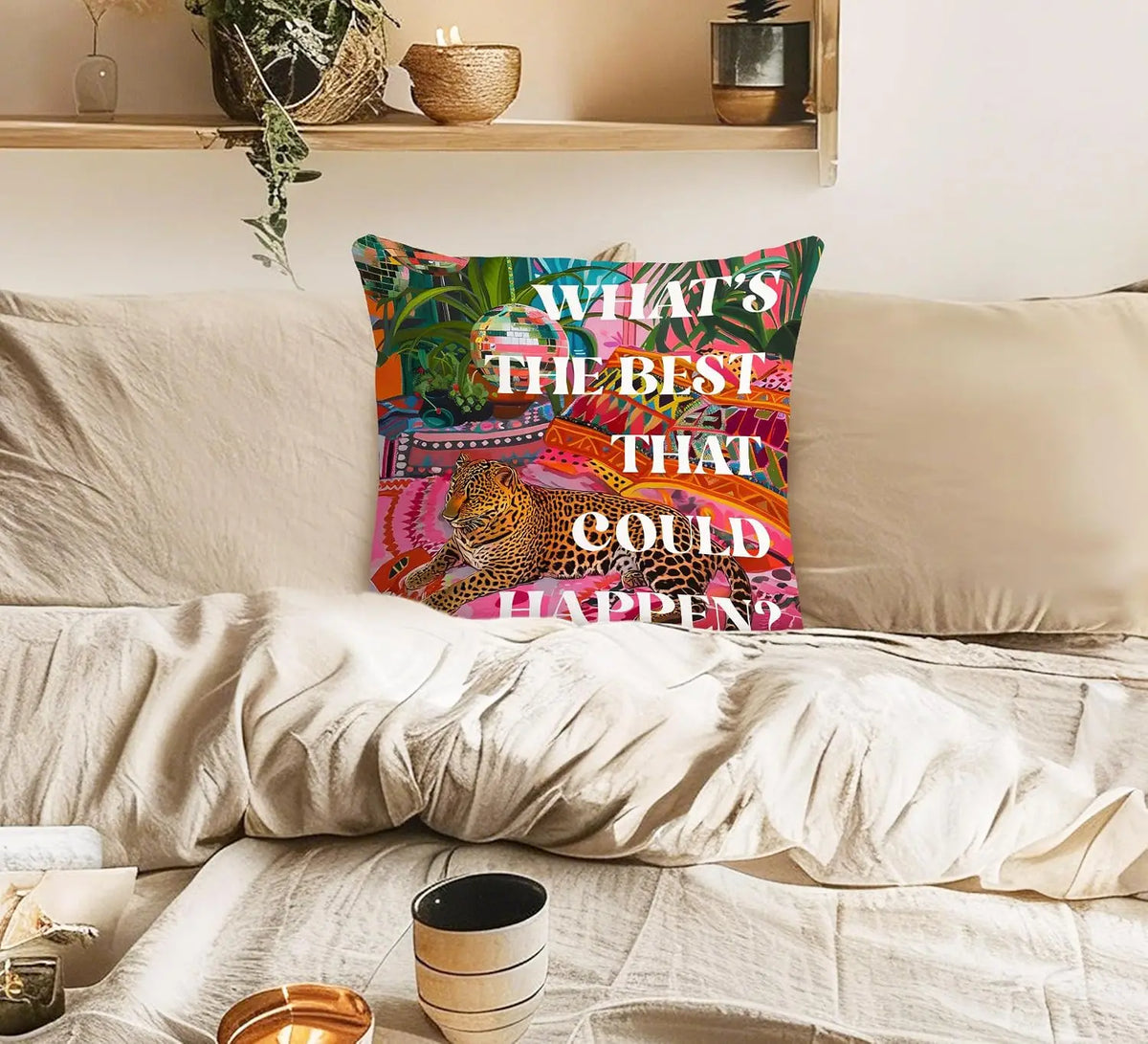 Funda de almohada con estampado tropical, cojín decorativo para dormitorio, casa, cama y accesorios del hogar