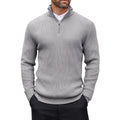 Men's long sleeve top with zip closure