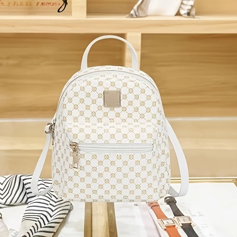 1Pc Women's Stylish Versatile Backpack for Work and Commuting, Mini Backpack, Handbag for Girls and Women