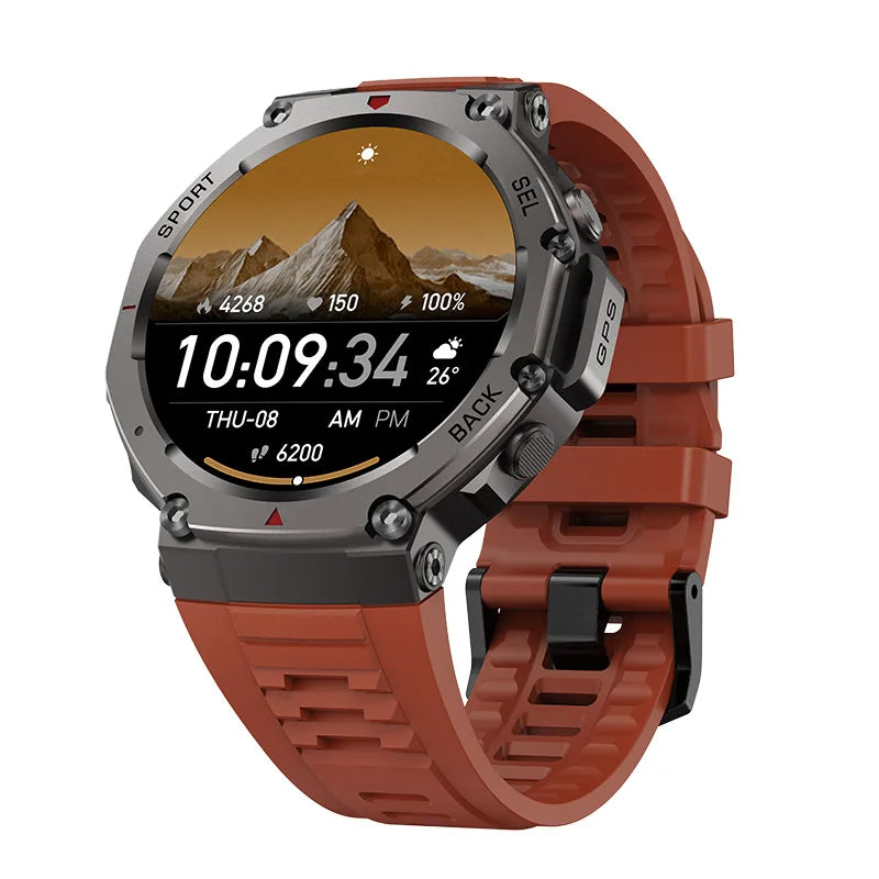 GPS Outdoor Smartwatch with Compass and Altimeter