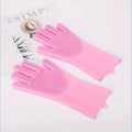Gants de toilettage pour animaux, gants de bain et de shampoing pour chien et chat, brosse exfoliante, éponge magique pour la vaisselle, gants en silicone pour l'épilation.