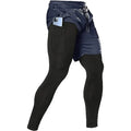 Pantaloni sportivi uomo 2 in 1 con coulisse