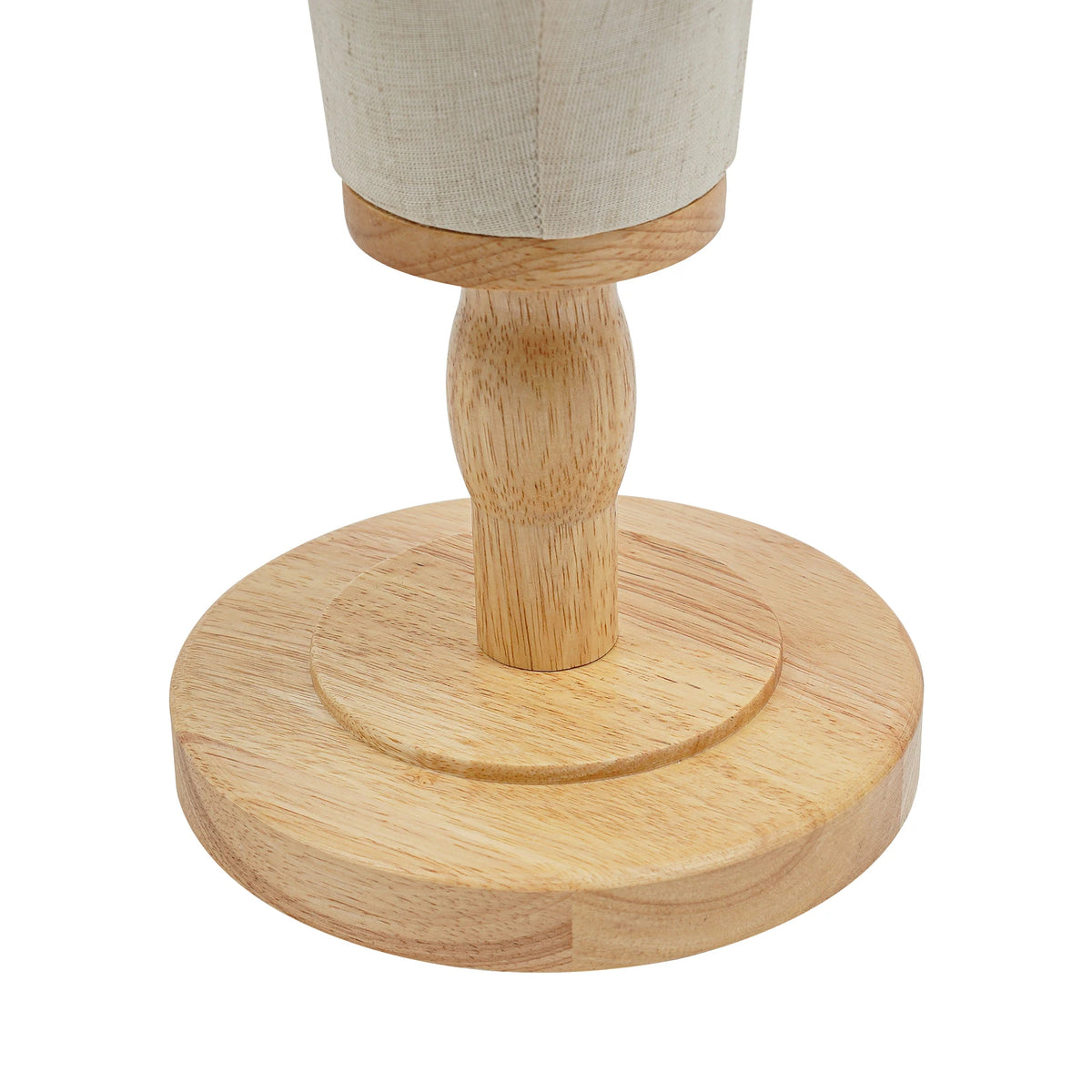 Model Head Beige Linen Mannequin Head Wig Head Stand Mannequin Wig Display Holder for Wig Hat Glasses