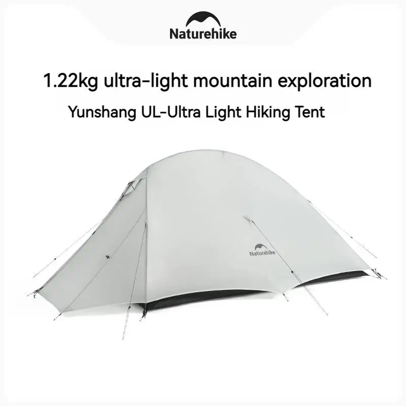 Naturehike Cloud Up UL Camping Tent 1-2 Person Ultralight 15D Quick Bulid Beach Tent Outdoor Waterproof Extra Large Hiking Tent