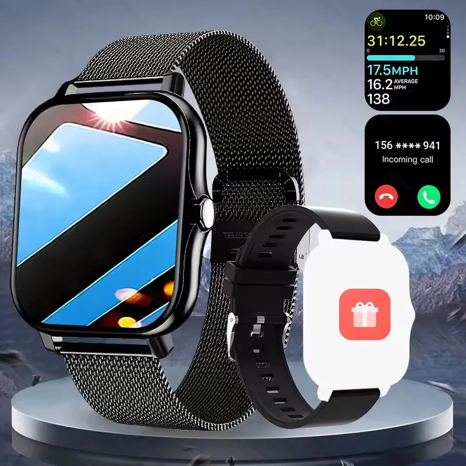 2027 New 1.83"Screen Smart Watch for Men Women Gift Full Touch Screen Sports Fitness Watch Bluetooth Call Digital Smartwatch H10