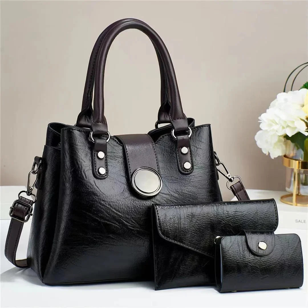 Vintage and Chic Handbag with Crossbody and Tote Bag Options for Women