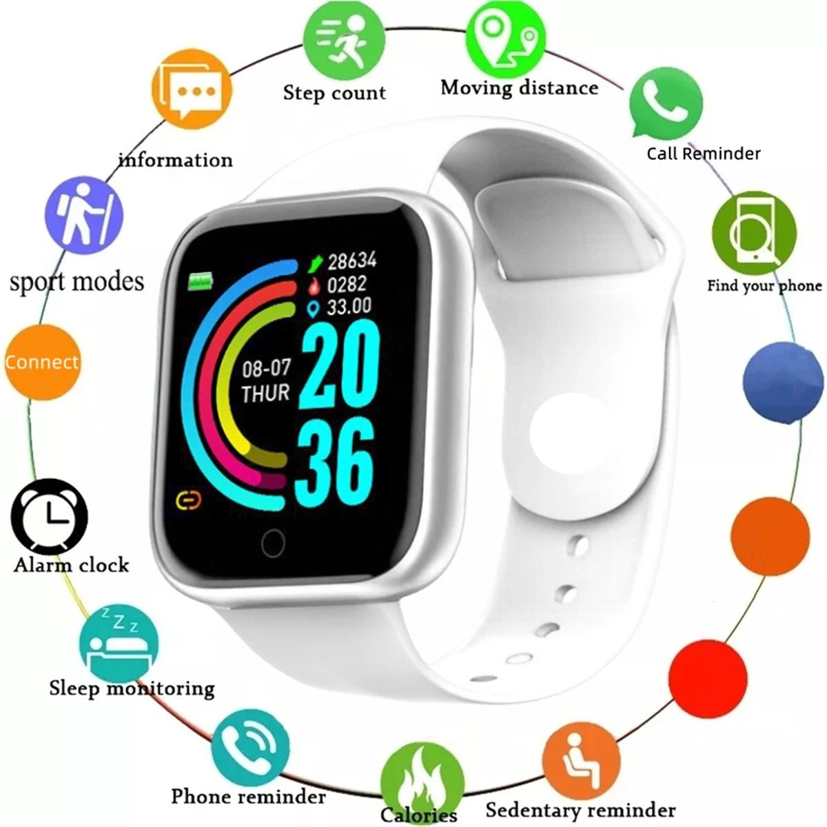 CHAONB Y68 Smartwatch with Activity Tracking