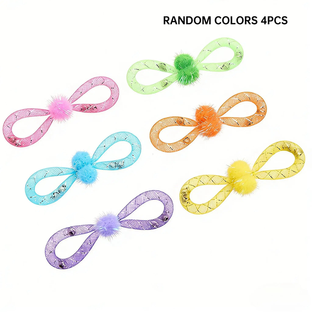 Pet Toy, Cat Teaser Toy with Bell, Interactive Cat Toy for Independent Play and Boredom Relief, Scratch- and Bite-Resistant