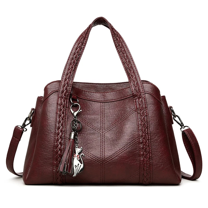 Luxury Handbags Women Leather Shoulder Bags Designer Ladies Crossbody Hand Bags for Women 2026 High Capacity Casual Tote Bag Sac