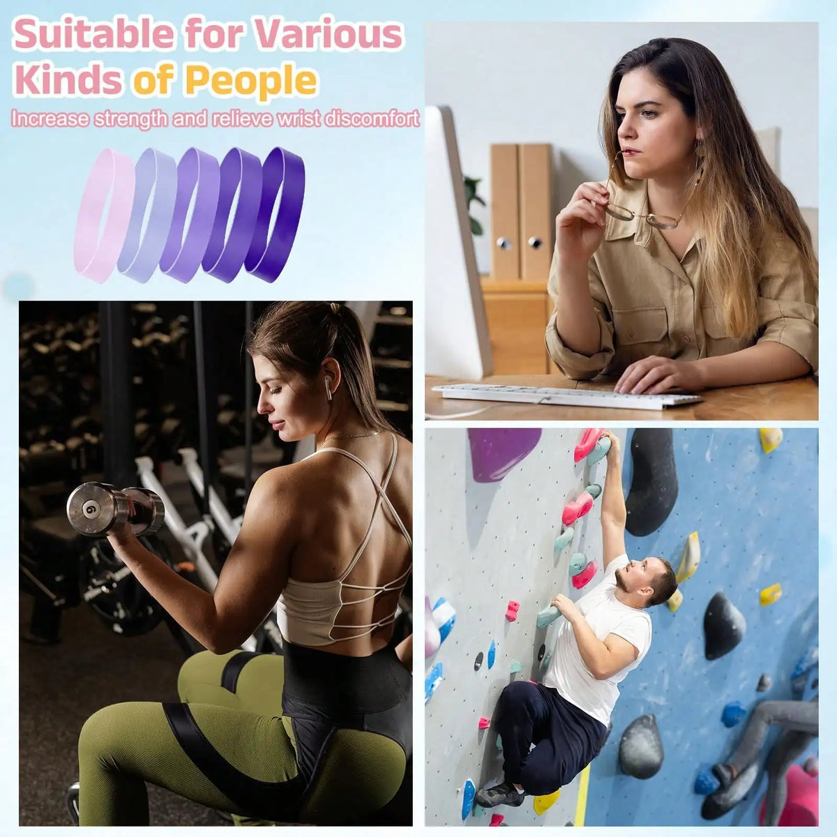 Resistance Bands for Toe, Finger and Hand Exercises
