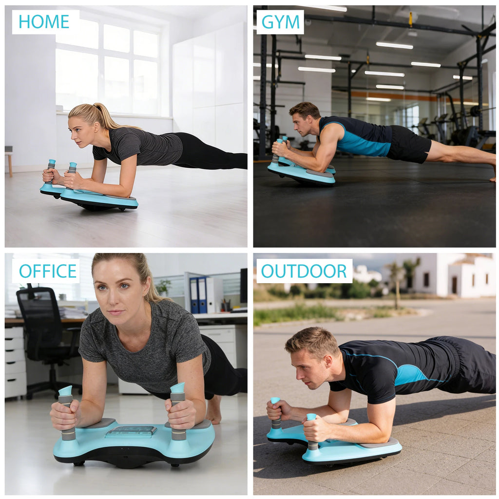 Fitness Balance Board for Core and Plank Training with Phone Stand
