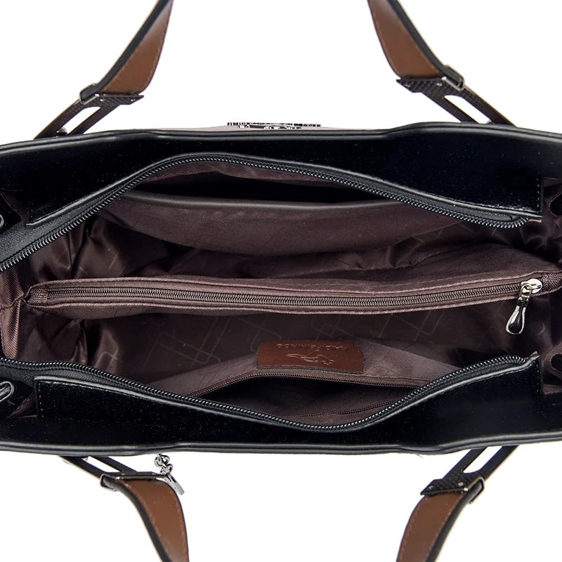 Top Quality Pu Leather Messenger Bag Women's Handbag Top-Handle Bags Luxury Designer Female Shoulder Crossbody Bags Sac A Main
