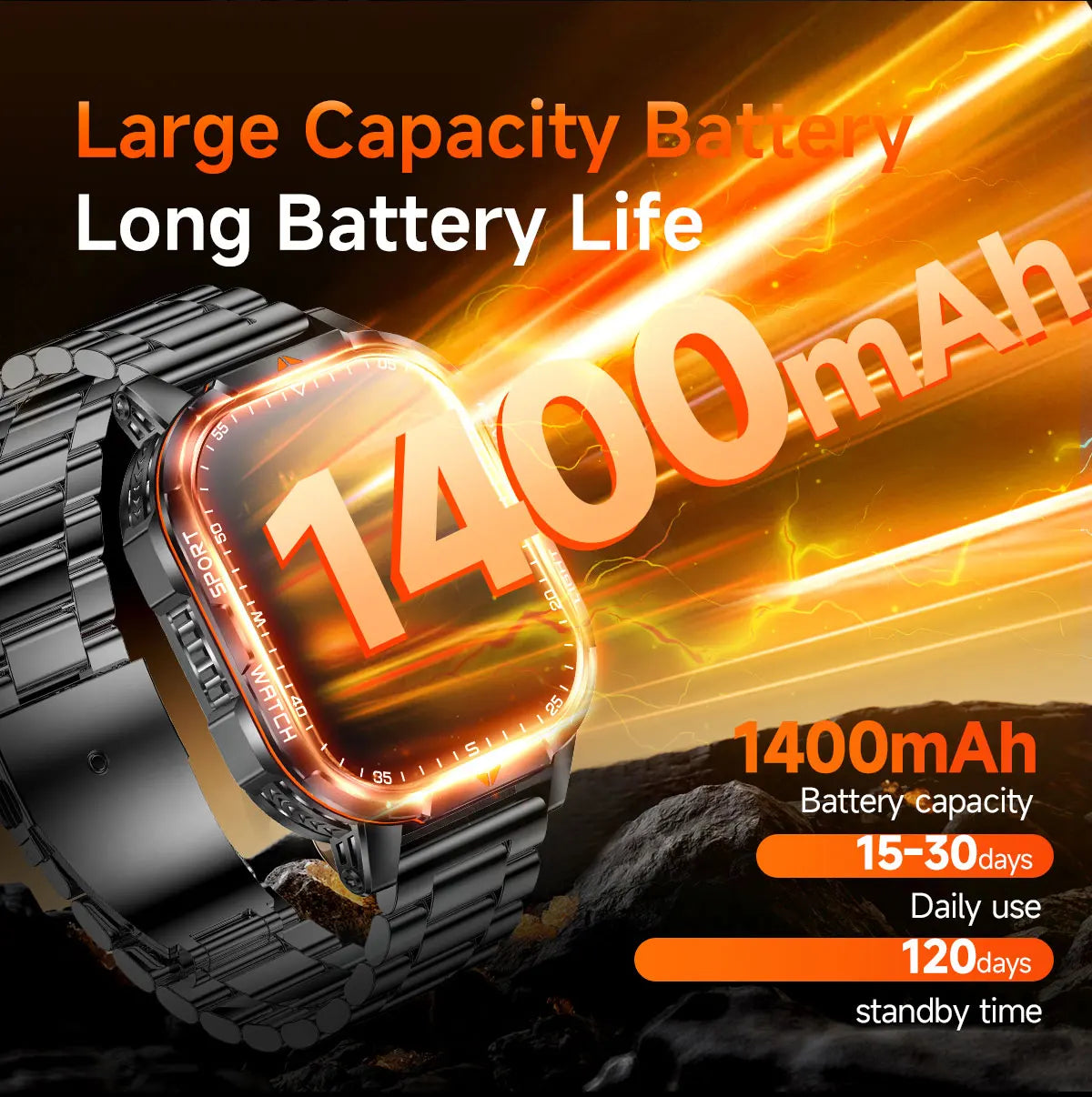 Smartwatch TFT da 2,01″ con chiamate Bluetooth e GPS via smartphone
