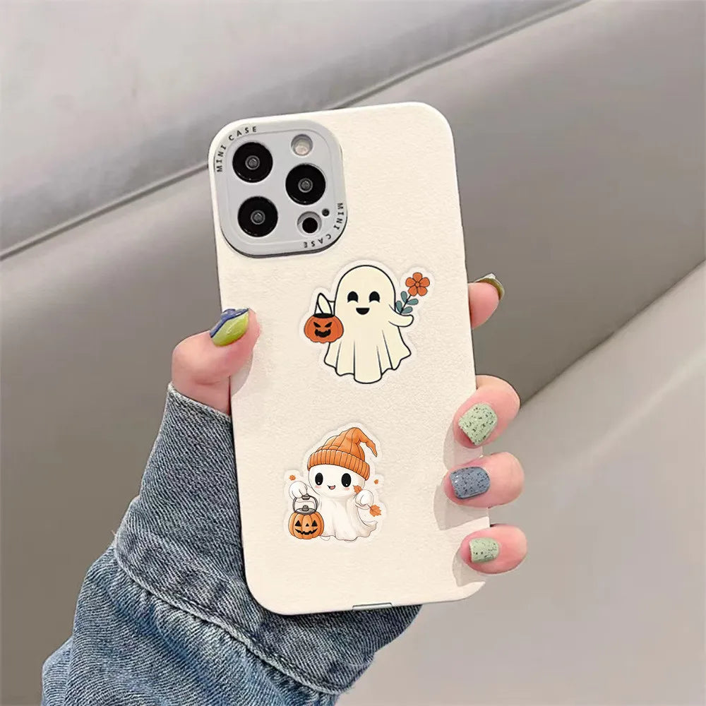 50PCS New Halloween Transparent Stickers - DIY Decor for Phones, Luggage, Journals & Gift Boxes AnimeWorlds Store