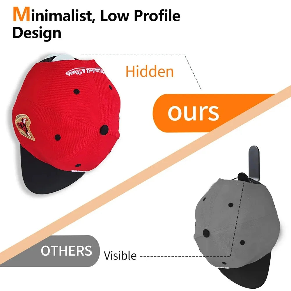 Boîte de rangement pour 2/4/8/10 casquettes de baseball, sans perçage, porte-casquettes portable, support pour casquettes et accessoires, organisateur de casquettes