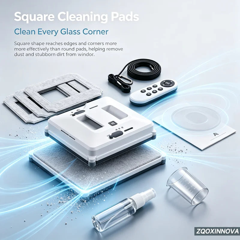 55 Newton UPS Vacuum Cleaner Electric Glass Washer with Smart Home Appliance Smart Floor Mops Electric Window Cleaning Robot