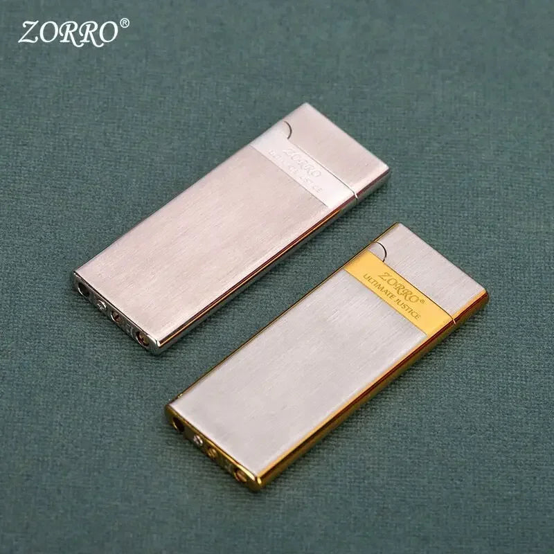 Encendedor Zorro ultrafino fácil de poner cigarrillos con muela abrasiva inflable, juguete para hombre