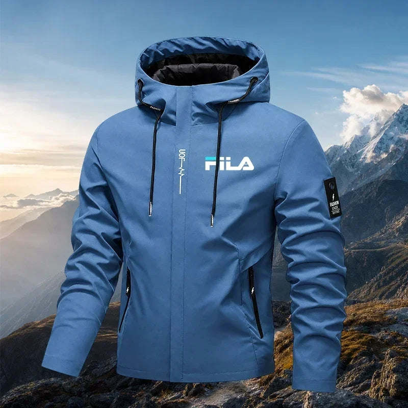 Bestseller Herren-Outdoor-Funktionsjacke, bequem und leicht, wasserdichte Kapuzenjacke zum Radfahren und Wandern, winddicht